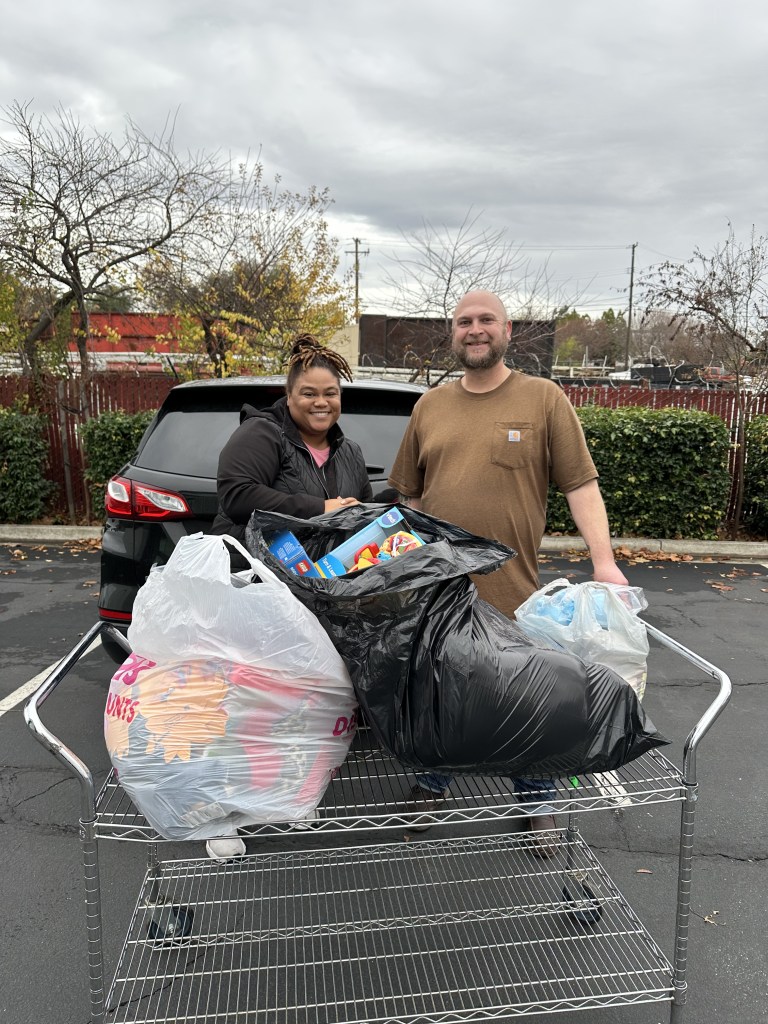 Kaiser Martinez imaging department dropping off toys.